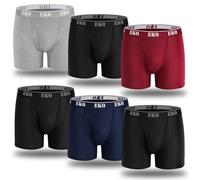 EKQ Bamboo Mens Boxer Shorts Multipack 4 Pack Breathable Mens Underwear Cotton Boxers Briefs with Open Fly Pouch Sports Underpants Moisture Wicking