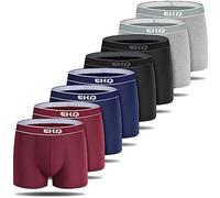 EKQ Mens Boxers Shorts Multipack 8-Pack Soft Bamboo Boxer Briefs Mens Underwear Trunks Breathable Sports Underpants with Moisture Wicking