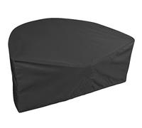 EKQSGLC Half Round Garden Day Bed Cover, 600D Daybed Cover Waterproof, Day Bed Cover Half Circle with Drawstring and Adjustable Shoulder Strap, Windproof - Black (230 * 120 * 100cm)