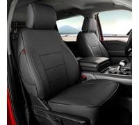 EKR Bronco Sport Seat Covers Custom Fit for Ford Bronco (Sport) 2021-2026 Big Bend & 2023-2026 Heritage,Leather Car Seat Cover Full Set for Trucks SUV,Faux Leather(Black)