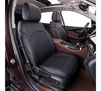EKR Custom Fit Full Set Car Seat Covers for Select Buick Encore 2013 2014 2015 2016 2017 2018 2019 2020 2021 2022 2023 - Leatherette (Black)