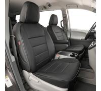 EKR Custom Fit Sienna Seat Covers for Select 2011-2020 Toyota Sienna LE,XLE, SE,XLE Premium 2nd Row 4/2/4 Split,8 Seats Car Seat Cover - Three Row,Leather(Black)