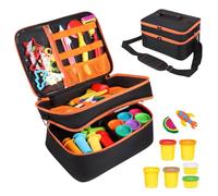 EKRISON Hard Travel Case for Play-Doh Modeling Compound, Playdoh Set Storage Bag Carrying Case for Playdough Dough Tool Kit Organizer Container, Bag Only