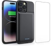 Ekrist Battery Case for iPhone 14 Plus/14Pro Max/13 Pro Max, 8600mAh Portable Charger Powerful External Battery Power Bank Rechargeable Case for iPhone 14 Plus/14Pro Max/13 Pro Max[6.7]-Black