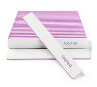 Ekrnlyi 18 Pack Nail Files, 100/180 Grit Double Sided Emery Boards for Natural & Acrylic Nails, Reusable Manicure for Women & Men, Professional Fingernail Filer & Lima de Uñas for Salon & Home Use