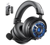 EKSA E5000BT Wireless Gaming Headset for PS5, PC, PS4, Mac, Switch, 2.4GHz USB & Type-C Gaming Headphones with Bluetooth 5.3, 7.1 Surround Sound, Detachable Noise Canceling Microphone