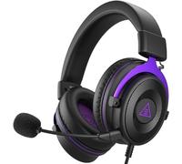 EKSA E900 PC Gaming Headset, Wired Headphones with Detachable Noise Cancelling Microphone, 3D Stereo Sound Comfortable Fit, 50mm Driver, Gaming Headphones for PS4 PS5 Xbox One Computer (Purple)