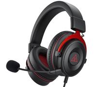 EKSA E900 Wired Gaming Headset for Xbox One - PC Headset with Detachable Noise Cancelling Microphone, 3D Stereo Sound 50mm Driver- Gaming Headphones for Xbox S/X, PS4 PS5, Switch, Laptop (Red)
