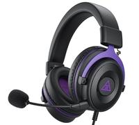 EKSA E900 Wired Gaming Headset for Xbox One - PC Headset with Detachable Noise Cancelling Microphone, 3D Stereo Sound 50mm Driver- Gaming Headphones for Xbox S/X, PS4 PS5, Switch, Laptop (Purple)