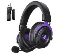 EKSA E900WT Wireless Gaming Headset for PC PS5 PS4, 2.4 GHz USB & Bluetooth 5.4 Gaming Headsets with Microphone Noise Canceling, 80H Battery, Type-C, All Day Comfort Computer Headset
