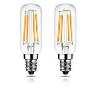 EKSAVE E14 4W LED Cooker Hood Bulb 40W Incandescent Replacement Warm White 2700K T25 Tubular Filament Bulb LED Appliance Lamp for Fridge Freezer/Microwave/Cooker Hood (2-Pack)