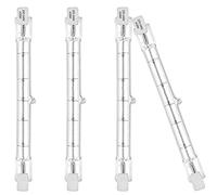 EKSAVE R7s Linear Halogen Floodlight 400W J118 Security Light Bulb 118MM 5200LM Warm White 2700K Dimmable,Pack of 4