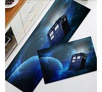 EKSED Kitchen Mats Non slip Washable Kitchen Rugs Doormat Carpet Floor Mat,Doctor Who Theme of Movie Space Art Print,2 Piece Kitchen Mats for Home Decoration (40x60+40x120cm)