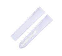 EKSIL 20mm Orange Nylon Fabric Watchband Fit For Omega Strap For AT150 Seamaster 300 Planet Ocean De Ville Speedmaster Curved End Watch Band(White)