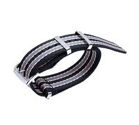 EKSIL 20mm Sweat Proof Soft Watch Band Canvas Nylon Watch Accessories Fit For OMEGA Nylon Strap For Speedmaster 300 AT150 AQUA TERRA Belt(G,21MM)