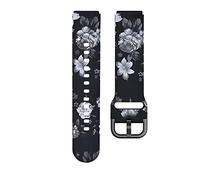 EKSIL For Garmin Vivoactive 4S 3S Silicone Watch Band Strap Replacement Printing Wriststrap For Garmin Venu 2S Bracelet 18mm Watchband (Color : G, Size : 18MM Other Straps)