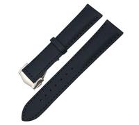 EKSIL For Omega Planet Ocean Seamaster 300 Speedmaster Fabric Leather Canvas 21mm 22mm Watch Strap 19mm 20mm High Density Nylon Watchbands (Color : Black black Pointed, Size : 20mm)