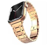 EKSIL Stainless Steel Strap For Apple Watch Ultra band 49mm 38/40/41mm 42/44/45mm S10 42MM 46MM Bracelet For s 10 9 8 7 Se 6 5 4 Se Watchbands(Rose gold,38mm)