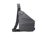 EKsma Anti Theft Crossbody Bag, Travel Sling Bag for Women and Men, Chest Shoulder Bag(Grey,Right-Handed)