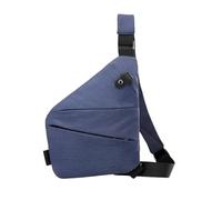 EKsma Anti Theft Crossbody Bag, Travel Sling Bag for Women and Men, Chest Shoulder Bag(Navy,Right-Handed)