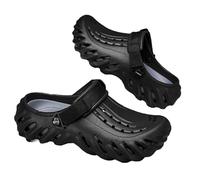 EKsma Men's Casual Thick Soled Shoes,Kitchen Outdoor Beach Yard Pool Shower Summer Sandals(Black,8)