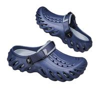 EKsma Men's Casual Thick Soled Shoes,Kitchen Outdoor Beach Yard Pool Shower Summer Sandals(Blue,9.5)
