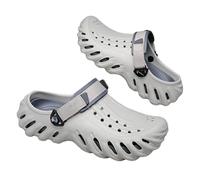 EKsma Men's Casual Thick Soled Shoes,Kitchen Outdoor Beach Yard Pool Shower Summer Sandals(Grey,9.5)