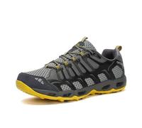 EKSMA Men's Hiking Water Shoes Lightweight Breathable Mesh Outdoor Trail for River Walking, Trekking, Wading, Fishing, Quick Dry Non-Slip Low-Top Sneakers(Grey,9.5)