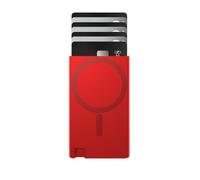Ekster Cardholder Pro for Magsafe Card Wallet Compatible with, RFID Blocking Card Holder, Two-Sided Magnet Expandable Aluminum Pop-Up Wallet, Modular Carry Design, Holds 7 Cards - Red