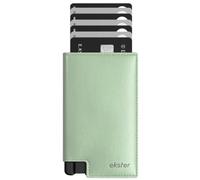 Ekster Men's Wallet PRO | RFID Blocking Parliament Leather Minimalist Wallet | Holds 12 Cards & Cash | Slim Cardholder for Men w/Push Button Designed for Quick Card Access, Mint, Minimalist