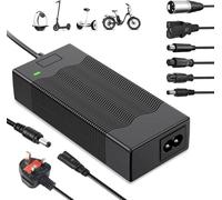 EKSZDGU Electric Scooter Charger, 42V 2A Hoverboard Charger UK 3 Pin, Mobility Scooter Chargers, Electric Bike Chargers with 6 Connections for Balance Scooters, Drifting Board,Hoverboard,Unicycle