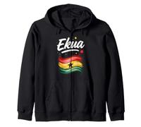 Ekua Ghana Flag Ghanaian Name Birthday Gift Zip Hoodie