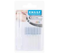 Ekulf Interdental Toothbrush 12 Brushes - 0.7mm
