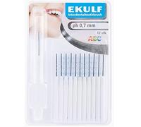 Ekulf Ph 0.7mm Max 720 Interdentals Toothbrush - White - 12 Brush Per Pack (6)