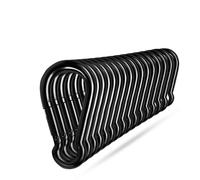 Ekunbuy Black Carabiner Clip, Heavy Duty Spring Snap Hook Quick Link for Outdoor Camping, Hiking, Fishing, Swing Set, Hammock, Keychain (M6-8pcs)