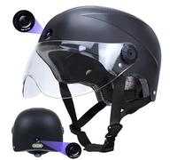 EKUZO DC2 Smart Bluetooth Helmet with Cameras Front & Rear HD Video Recorder for Riding Ebike Electric Scooter,CPSC Certified Adult Bicycle Helmets for Cycling(Black)