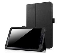 EKVINOR Folio Case for Galaxy Tab A 8.0 2017 Model T380/T385, Premium PU Leather Protective Stand Cover for Samsung Galaxy Tab A 8.0 Inch 2017 Release (SM-T380/SM-T385) - Black
