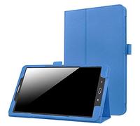 EKVINOR Folio Case for Galaxy Tab A 8.0 2017 Model T380/T385, Premium PU Leather Protective Stand Cover for Samsung Galaxy Tab A 8.0 Inch 2017 Release (SM-T380/SM-T385) - Sky Blue