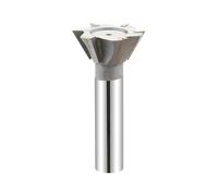 EKVVKOMWK 1pcs Dia 16-60mm Dovetail Milling Cutter 45/55/60 Degrees Straight Shank Dovetail Slot Cutter Cutting Tools Carbide Slotting Milling Cutter for Metal Cutting(18mm x45Degree)