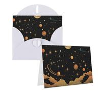 EKYOSHCZ greeting cards blank greeting cards with envelopes night sky above clouds birthday card blank mothers day card christmas halloween wedding greeting cards for all