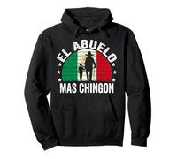 El Abuelo Mas Chingon Mexican Grandpa Cinco De Mayo Flag Pullover Hoodie