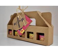 EL AFICIONADO Casazul Mini Salsa Gift Set - 5 x Authenti Mexican Chilli Saucs, includes Macha, Botanera, Chipotle. Gourmet Hot Sauce Selecton Box. Handmade in the UK
