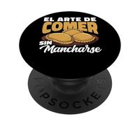 El Arte De Comer Sin Mancharse Salteña Humor PopSockets Adhesive PopGrip
