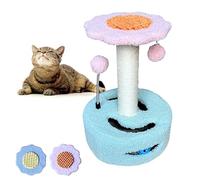EL ÁTICO PETS Cat Scratcher Tree Small Cat Scratcher 35 cm Tower for Cats with 2 Play Balls Cat Starter Flower Shaped Cat Tree