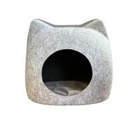 EL ÁTICO PETS Felt Cat Cave Bed with Zip and Soft Cushion, Small Dog Bed, Cat Bed, 40 x 40 x 40 cm, Cat Bed.