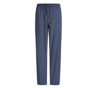 El Búho Nocturno Men's Pyjama Bottoms Cotton Long Poplin Printed Pyjama Pants Blue 8301, XL