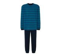 El Búho Nocturno Men's Pyjama Set Long Cotton Knit Midseason Stripes