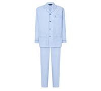El Búho Nocturno Men's Pyjamas Set Long Sleeve Cotton Woven Poplin Classic Striped Pyjama Set for Men, 100% Cotton, Blue 2912, XL