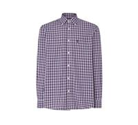 El Búho Nocturno Men's Shirt Long Sleeve Poplin Checkered Easy Iron Extra Soft with Pocket, 50% Rayon derived from Bamboo, 50% Polyester, Red 0308, XL