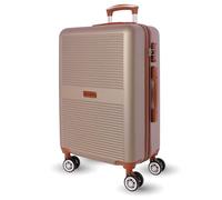 EL CABALLO - Cabin Travel Suitcases - Cabin Suitcase - Travel Suitcases - Ryannair 52x35x20 Heavy Duty Cabin Suitcase - Aircraft Luggage with TSA Lock, Gold, Mediana, Medium